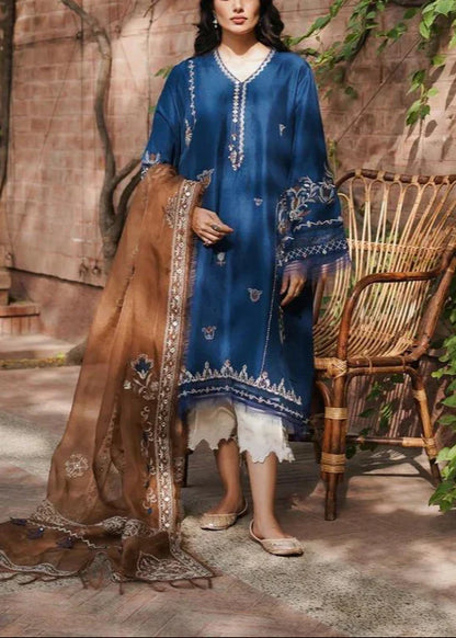 Unstitched 3PC Embroidered Summer Suit by Umer Dawood | UD-030