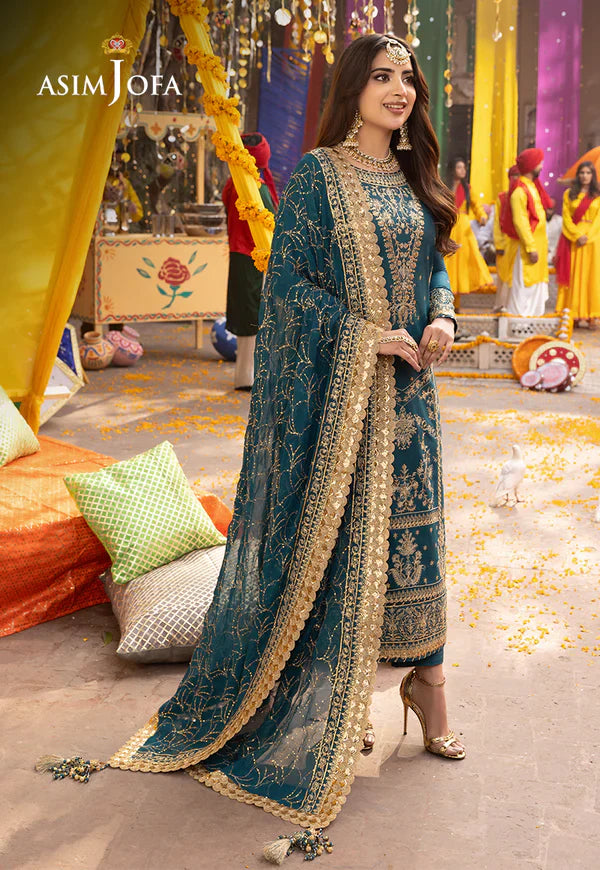 ASIM JOFA - Premium Chiffon Collection - Umer Dawood