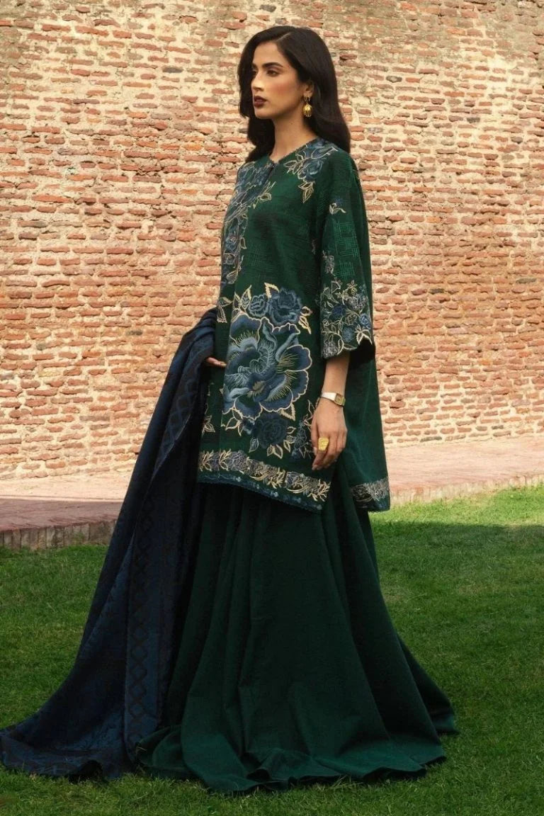 Zara Shahjahan 3PC Lawn Suit with Digital Monar Dupatta by Umer Dawood UD-014