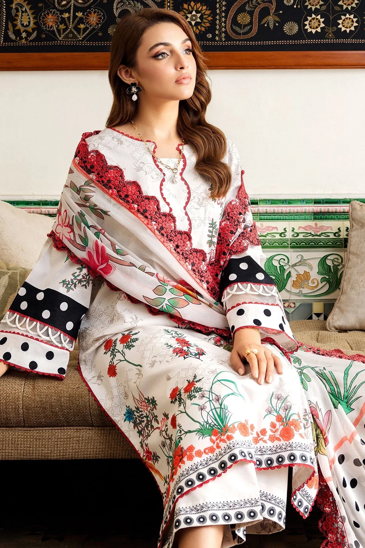 CHARIZMA - PREMIUM LINEN UNSTITCHED 2-PC SUIT BY UMER DAWOOD - Umer Dawood