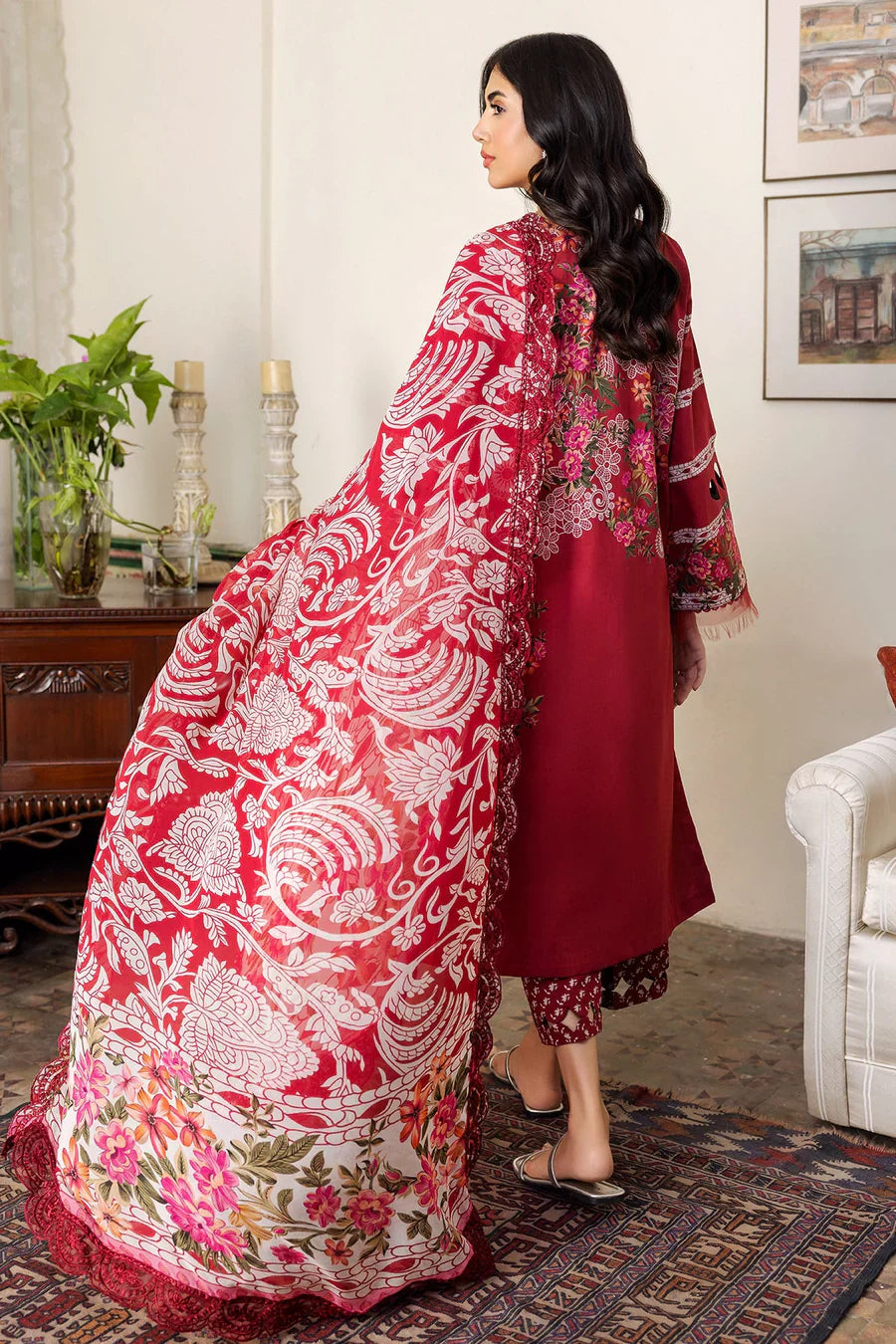 CHARIZMA - PREMIUM LINEN UNSTITCHED 2-PC SUIT BY UMER DAWOOD - Umer Dawood