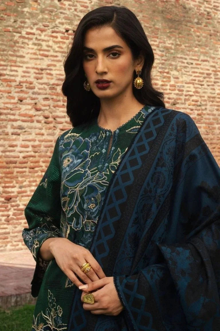 Zara Shahjahan 3PC Lawn Suit with Digital Monar Dupatta by Umer Dawood UD-014