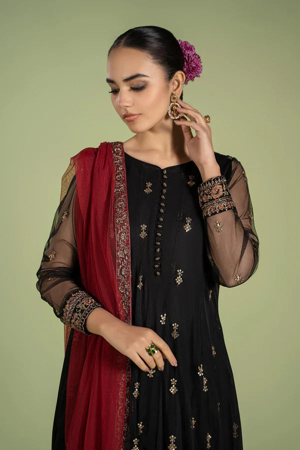 Maria B Unstitched 3PC Frock Style Fancy Dress by Umer Dawood | UD-031