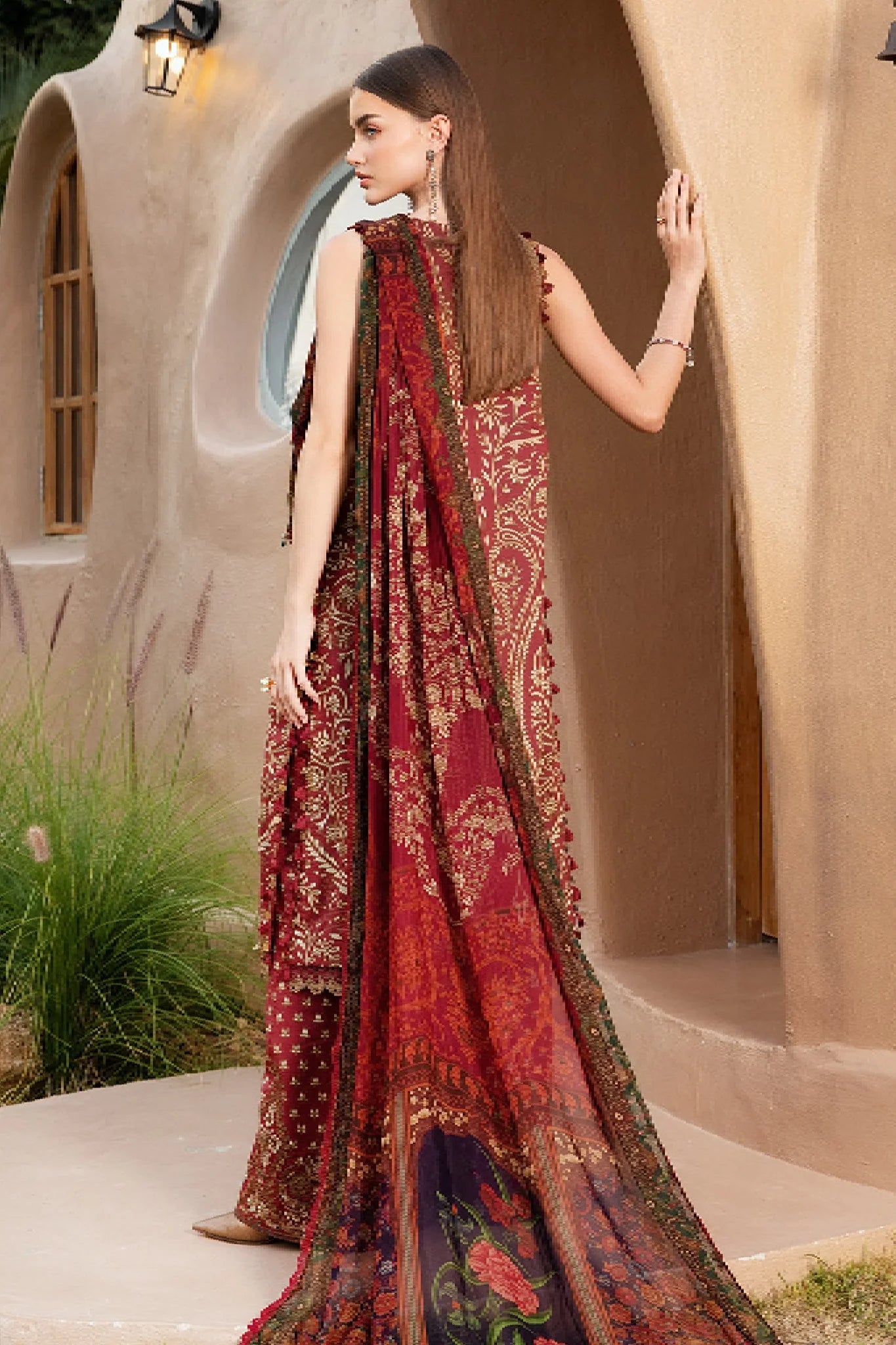 Maria B M Print Lawn 3PC Suit by Umer Dawood UD-011