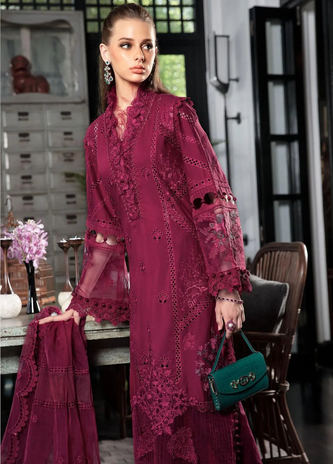 Maria B Trending 3PC Cotton Suit by Umer Dawood UD-012