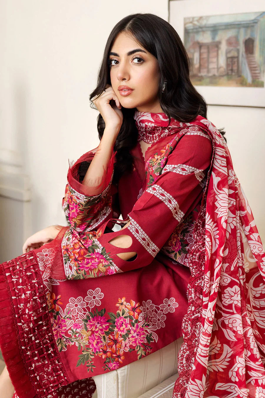 CHARIZMA - PREMIUM LINEN UNSTITCHED 2-PC SUIT BY UMER DAWOOD - Umer Dawood