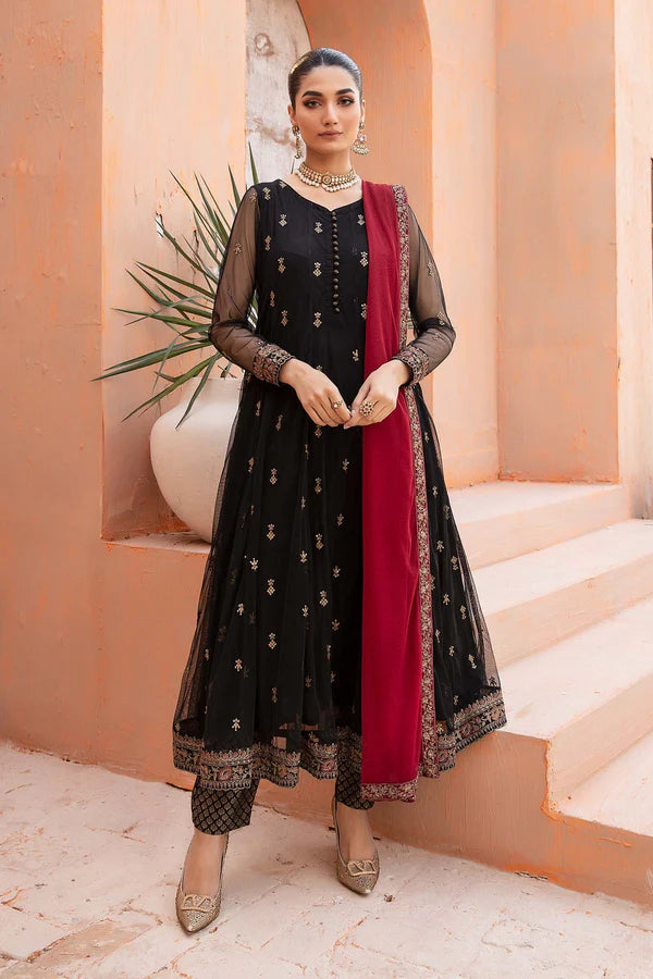 Maria B Unstitched 3PC Frock Style Fancy Dress by Umer Dawood | UD-031