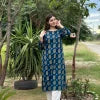 2pcs Printed Stitched Suit Stone Winter Linen Suit Winter Collection - Umer Dawood