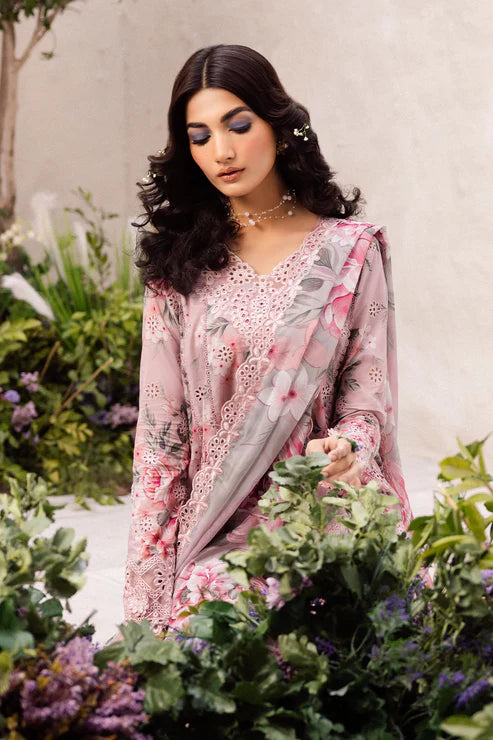 Unstitched Summer Collection – Elegant Lawn 3PC Suit UD-IZ-LW-002