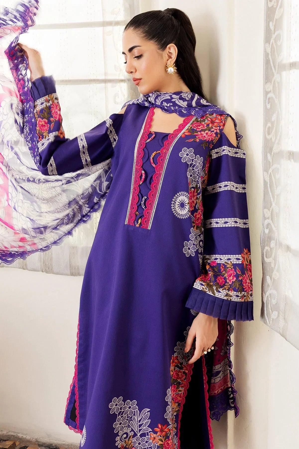 CHARIZMA - PREMIUM LINEN UNSTITCHED 2-PC SUIT BY UMER DAWOOD - Umer Dawood