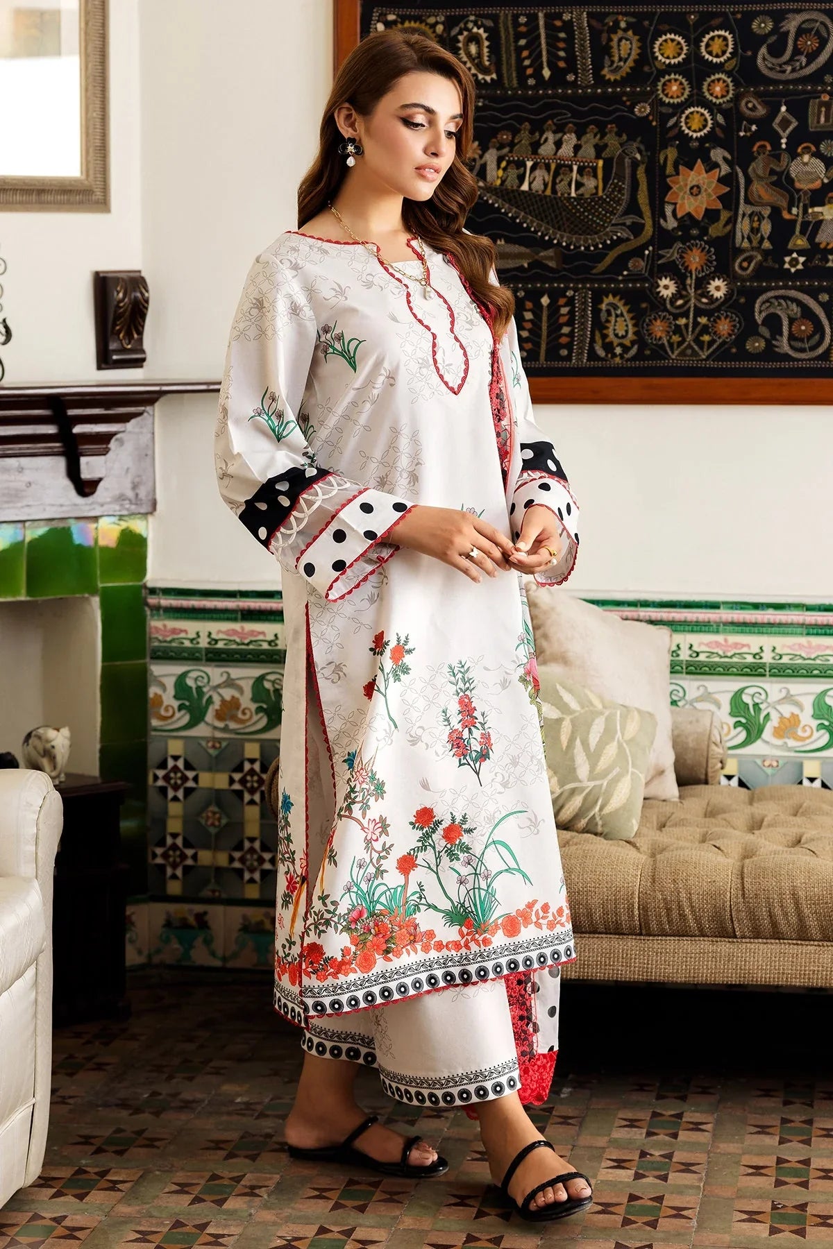 CHARIZMA - PREMIUM LINEN UNSTITCHED 2-PC SUIT BY UMER DAWOOD - Umer Dawood